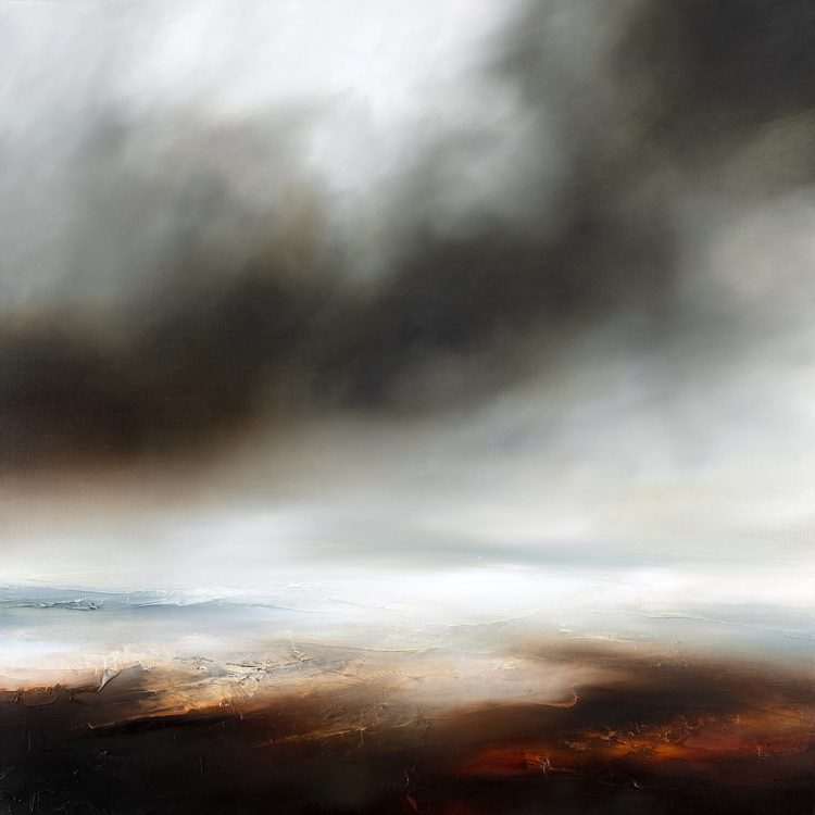The Eternal Grey Seascape and Landscape Painting